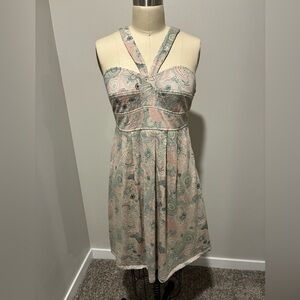 Gorgeous halter bustier jersey dress